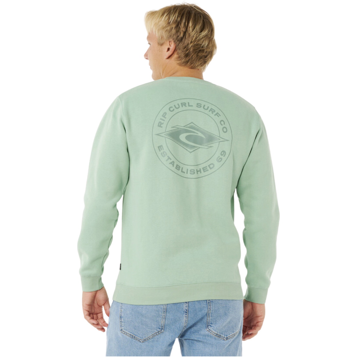 2026 Rip Curl Hombres Stapler Crew 0AQMFL - Aloe